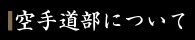 空手道部について